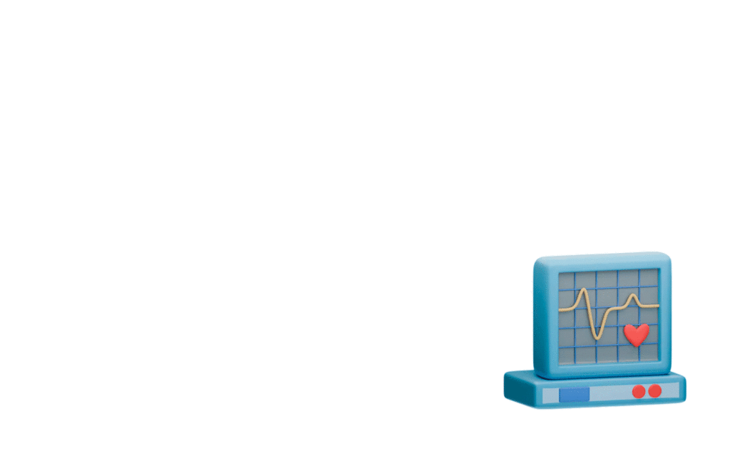 Balão que contem as informações de eletrocardiograma do site do Dr. André Campelo